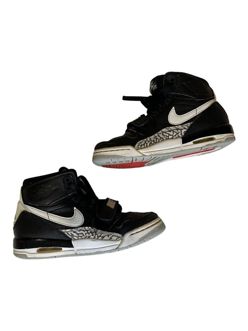 Nike Air Jordan Retro Legacy 312 GS Black Cement Oreo Gray Shoes AT4040-001 SZ 4